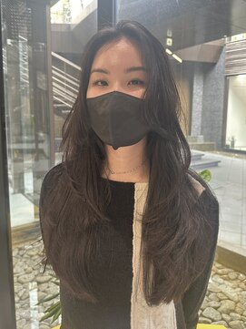 シティ(CITY) オリーブグレージュ×韓国レイヤーカット【CHICA】