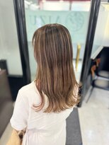 アイズ 本厚木(AIZU)&nbsp;バレイヤージュ×ナチュラルミルクティー