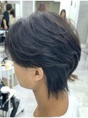 曲がる縮毛矯正センターパートニュアンスパーマカルマパーマ
