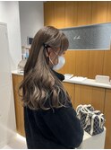 ハイトーングレージュカラー×イヤリングカラー☆