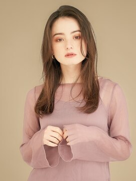 エンタク 新宿(enntaku) マロンベージュ/Aラインボブ/かきあげ/インナーカラー[新宿駅]