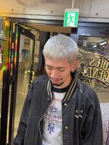 レイブ アクション アンド ヘアー 北千住店(rave Action and Hair)&nbsp;スパイキーショート×シルバーカラー
