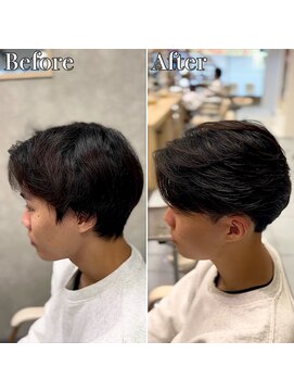 アッシュ 桜木町店(Ash) 横浜”曲がる縮毛矯正ニュアンスメンズ縮毛矯正