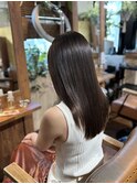 ロングレイヤーカット髪質改善ヘッドスパトリートメント前髪なし