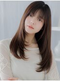 暗髪アッシュブラウン重軽ロングレイヤーa越谷20代30代40代