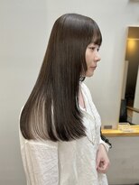ヌープヘアーアイス(NUUP.hair ici)&nbsp;20代30代40代ストレートアッシュベージュ髪質改善艶感カラー