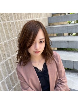 ボヌール 川崎店(Bonheur) セミロング×ゆるふわパーマ
