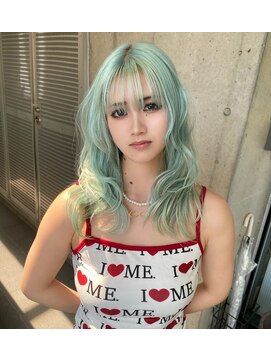 ガルボ ヘアー(garbo hair) 寒色の季節オススメミントグリーン