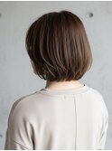 *ショートボブ/ショートヘア/脱白髪染め/白髪ぼかし/髪質改善