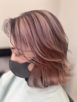 アルドーレフィエロ シンサイバシ(Ardore fiero shinsaibashi)&nbsp;ピンクベージュ☆ハッシュボブ 20代30代40代