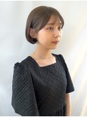 大人かわいい丸みミニボブ