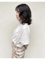 ファヴォリ(favori)&nbsp;【favori 自由が丘】ミディアムパーマ　顔まわりパーマ