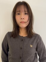 ウク 吉祥寺(Ucu)&nbsp;顔周りレイヤーロブ×オリーブカラー
