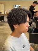 シャドウツイストパーマ/MEN’S HAIR/刈り上げマッシュ