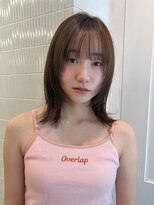 ハニー 町田(HONEY)&nbsp;フェイスレイヤー/ミディアムレイヤー/オリーブベージュ