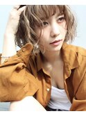 【BOTANIUM.An】外国人風ハイライト×ウェットパーマボブ