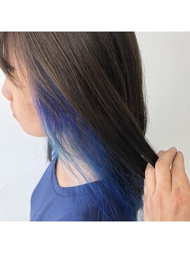 テクライズ 豊橋店(TECHRISE) アクアブルーインナーカラー