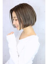 アンドリープ(&LEAP)&nbsp;シンプルボブx極細ハイライト
