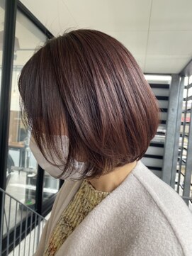 テラスヘアヴィラ 新潟駅南(TERRACEhairVilla) 【ショートヘア】ショコラブラウン×大人ショートボブ