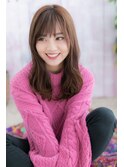 毛先カール女子力UP♪ビターショコラくせ毛風セミディc1