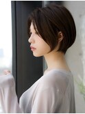 前髪長め大人ショートボブ20代30代40代【AIN.表参道】川原大地