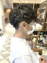 バブ バイネオリーブ(Bab by neolive)&nbsp;□アッシュブラックハイライトマッシュパーマウルフ