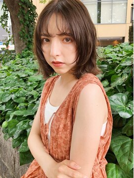 ビートス(BEAT S) 【BEAT S】顔まわりレイヤー/シースルーバング/ベージュ/矢場町