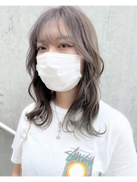 グロウバイニューヨークニューヨーク(Grow by NYNY) 【打越】セミロング×グレージュ