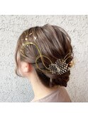 水引ヘアセット