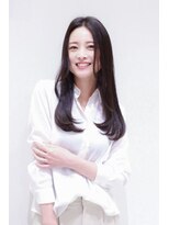 ヘアリゾートハピネス 陽光町&nbsp;柔らかワンカール♪縮毛矯正ストレートロング