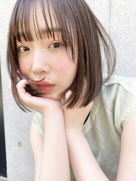 ムーク 海老名(MUUK) 切りっぱなしボブ/ミニボブ/ブリーチなしカラー［MUUK/海老名］