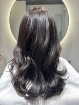 グレイヘア暗髪×ロング
