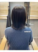 学生/外ハネミディ/ツヤカラー/髪質改善/似合わせカット