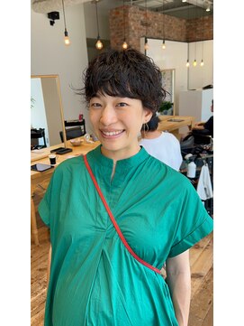 ショートヘア×パーマ×レイヤー×ショーボブ×20代×30代×40代