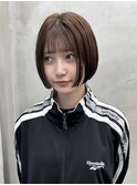 ハンサムショートボブ前髪くびれショートボブ前下がりショート