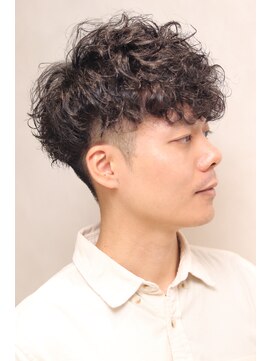 ミルトニア(MILTONIA) 30代40代ハード波巻きスパイラルツーブロックマッシュ