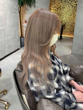 ガルボ ヘアー(garbo hair) プルエクステ 10代 20代 ミルクティーベージュ ブリーチ