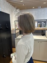 トクテ 高円寺(tokute) くびレイヤーエモージュ前髪ピンクベージュワンカール【高円寺】