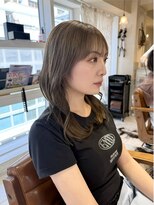 ラボヌール ヘアー エクラ(La Bonheur hair eclat) 透明感抜群！オリーブベージュ