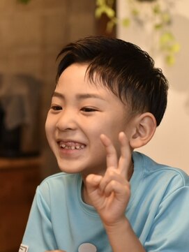 リム メンズヘア(LIM men's hair) 艶髪フェザーキッズショート【キッズカット/倉敷/中島