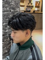 ステラ(STELLA)&nbsp;フェザーパーマ/フェザーショート/毛流れパーマ/メンズパーマ