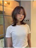 レイヤーカット/ラベンダーグレージュ
