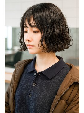 ラレイ ハラジュク(Lalei harajuku) 原宿ミニボブパーマボブパーマ大人ボブパーマスパイラルパーマ