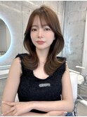 マロンベージュ マロンブラウン レイヤーカット