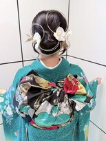 ゼストソエル(ZEST soell)&nbsp;タイトシニヨン/卒業式アレンジ/ヘアセット/ヘアアレンジ/立川