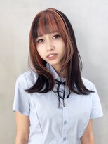 アルバム 銀座(ALBUM GINZA)&nbsp;前髪カットくびれミディブリーチ顔周りレイヤー_F51226