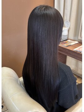 ヘアデザインスペース イチエ(hair design space i chi e) 地毛風艶カラー＋髪質改善トリートメント