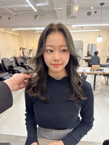 エクラ(ECLAT) ブリーチなしでできる透明感たっぷりのオリーブグレージュ♪