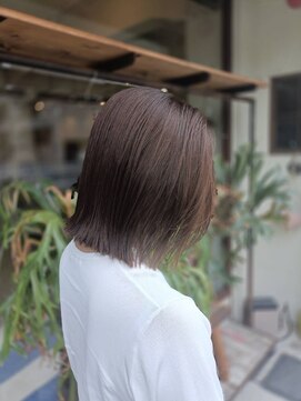 グリーン 上町店(green) 【30代・40代】玉造 シアーグレージュ×タッセルボブ
