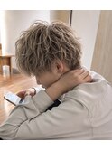 ラウンドマッシュ×シルバーベージュ